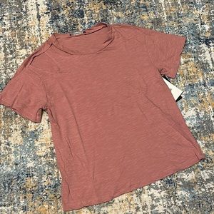 Black Tape -Tee Cut out design Soft Antique Pink NWT!!  XS